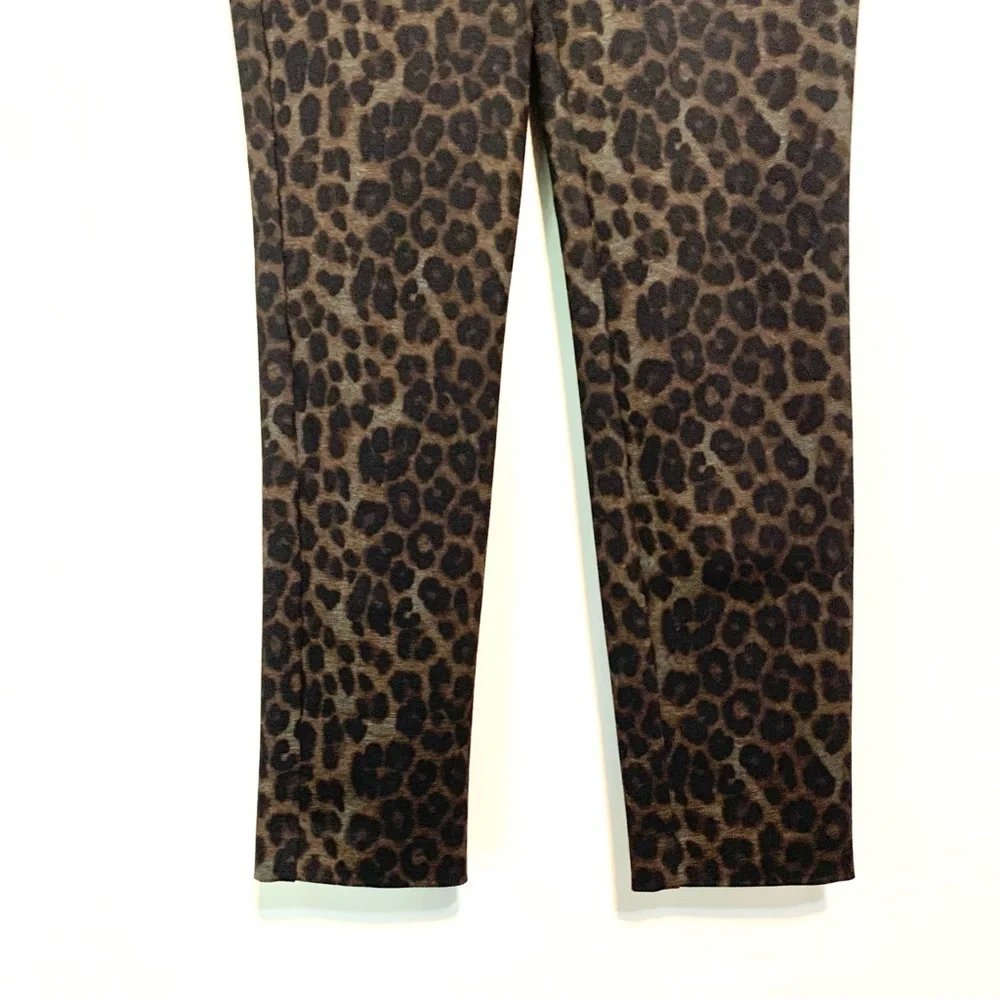 Soft Surroundings Animal Print Leggings Pull On Size Petite XS Mobwife Chic